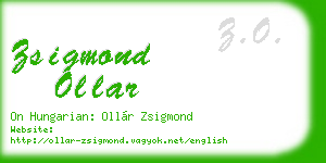 zsigmond ollar business card