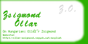 zsigmond ollar business card